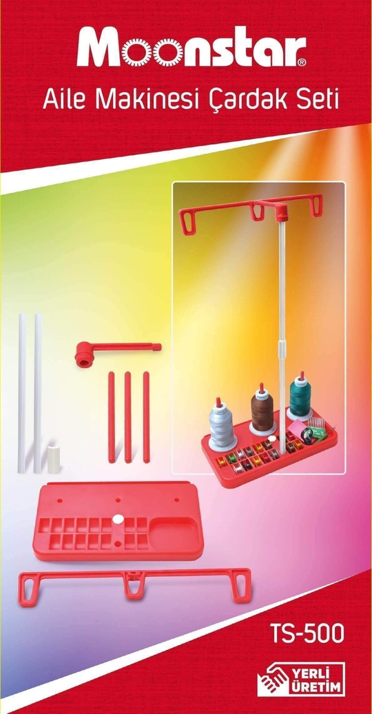 Ev Tipi Dikiş Makinesi Kırmızı Plastik Çardak Seti / TS-500